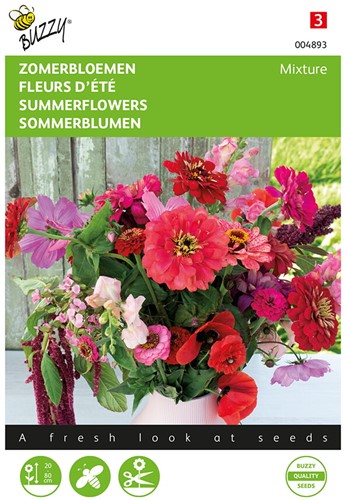 Summerflowers pink and red mixture - Buzzy