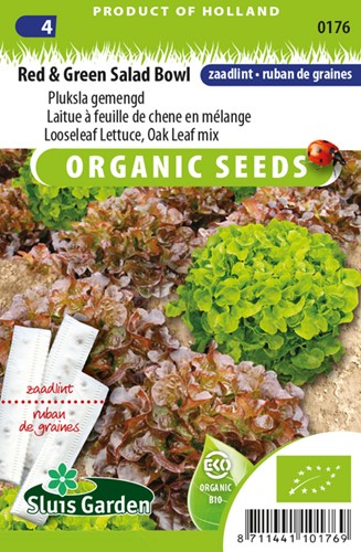 Lettuce Looseleaf Red Salad Bowl Seedtape EKO