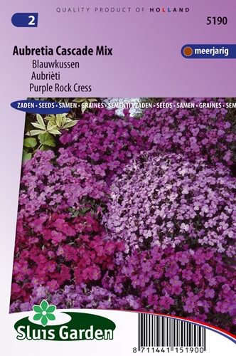 Aubrieta Mix, Purple Rock Cress