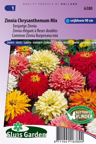 Zinnia Burpeeana/Chrysanth.flowered Mix