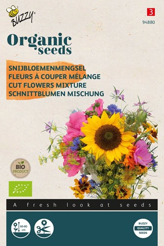 Cut Flowers Mixture – Buzzy Organic Seeds