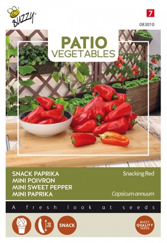 Paprika Snacking Red - Buzzy Patio Vegetables