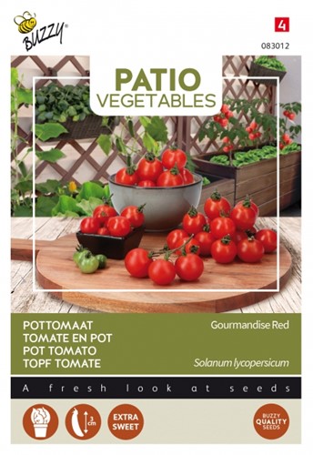 Pot Tomato Gourmandise Red - Buzzy Patio Vegetables