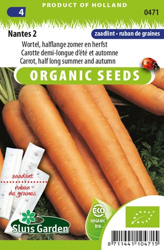 Carrot Nantes 2 Seedtape EKO