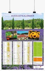 Zaaikalender Poster Duits - Opgerold