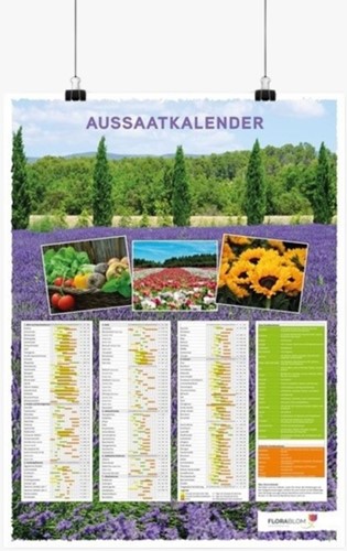 Seed Calendar Poster German - Folded