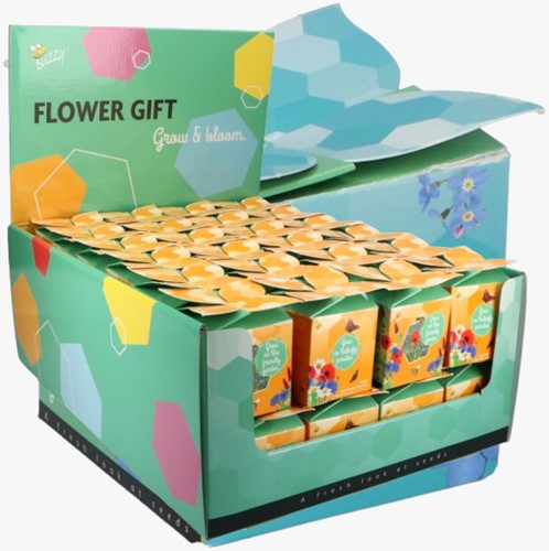 Buzzy Flower Gift (48x) Insect Flower mix (Display 48x)