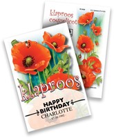 Poppy Personalized Printed Seed Packets - 1.500 pieces-2