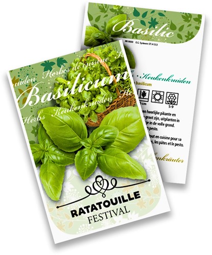 Basil Personalized Printed Seed Packets - 2.000 pieces-2