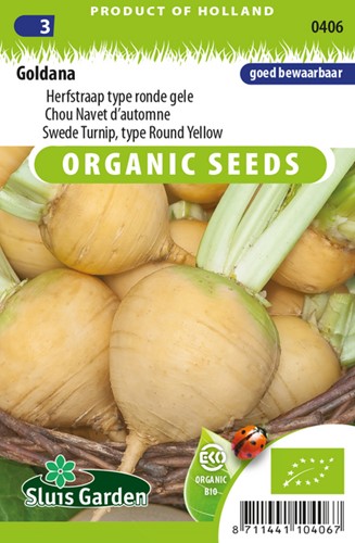 Swede Turnip Goldana (type round yellow) EKO