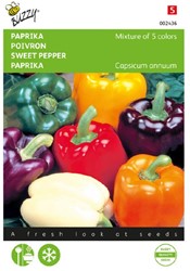 Sweet pepper 5 colour mixture - Capsicum annuum