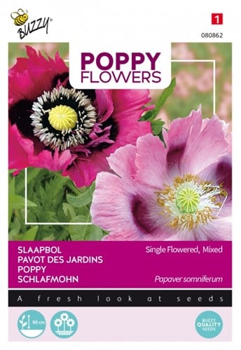 Poppy single flowered mixed - Poppy Flowers