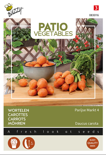 Carrots Parijse Markt 4 - Buzzy Patio Vegetables