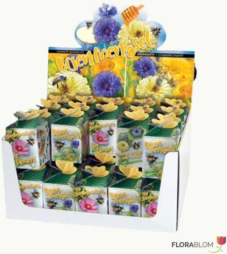Greengift Bee flowers Mix 40 pcs in showbox
