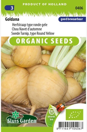 Swede Turnip Goldana (type round yellow) EKO
