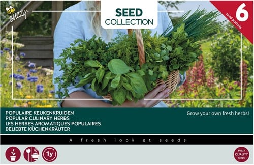 Collection 6 populair culinary herbs - Buzzy Collection