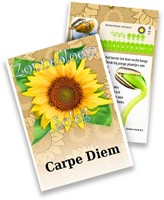 Zonnebloem zakjes persoonlijk bedrukt - 100 stuks-2